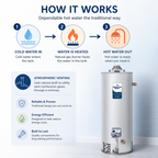Bradford White 50 Gallon Power Vent Water Heater