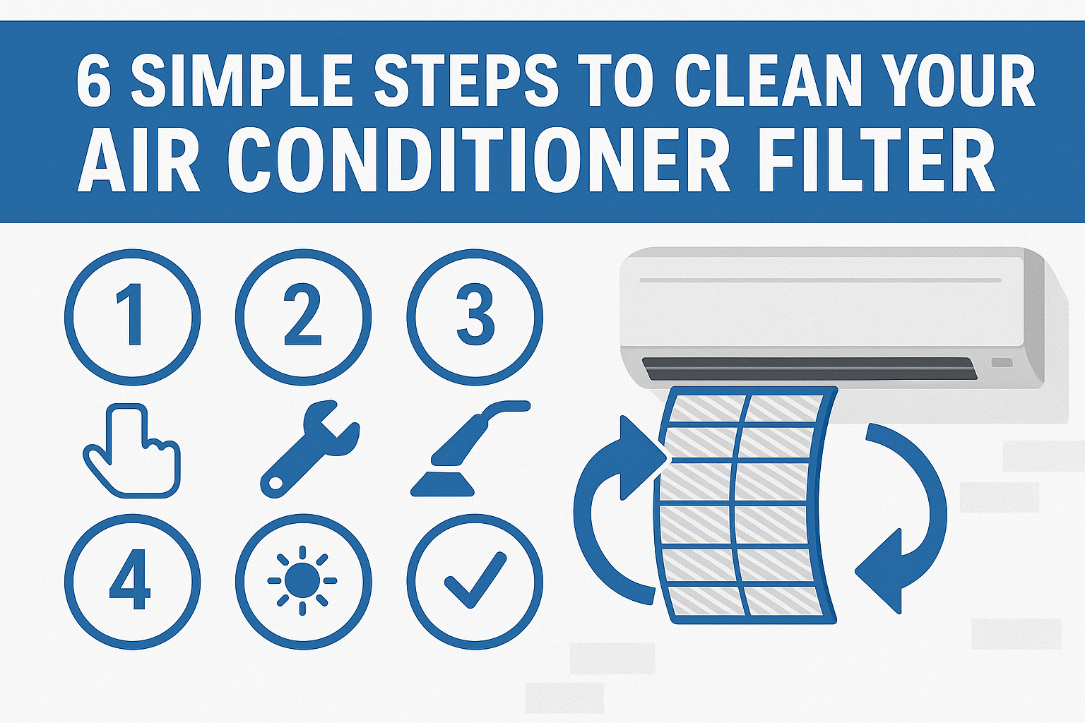 6 simple steps to clean your air conditioner filter