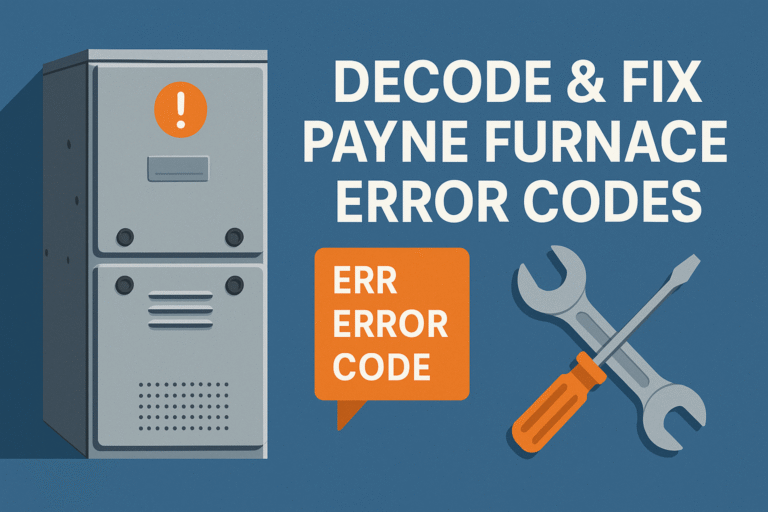 Payne Furnace Error Codes